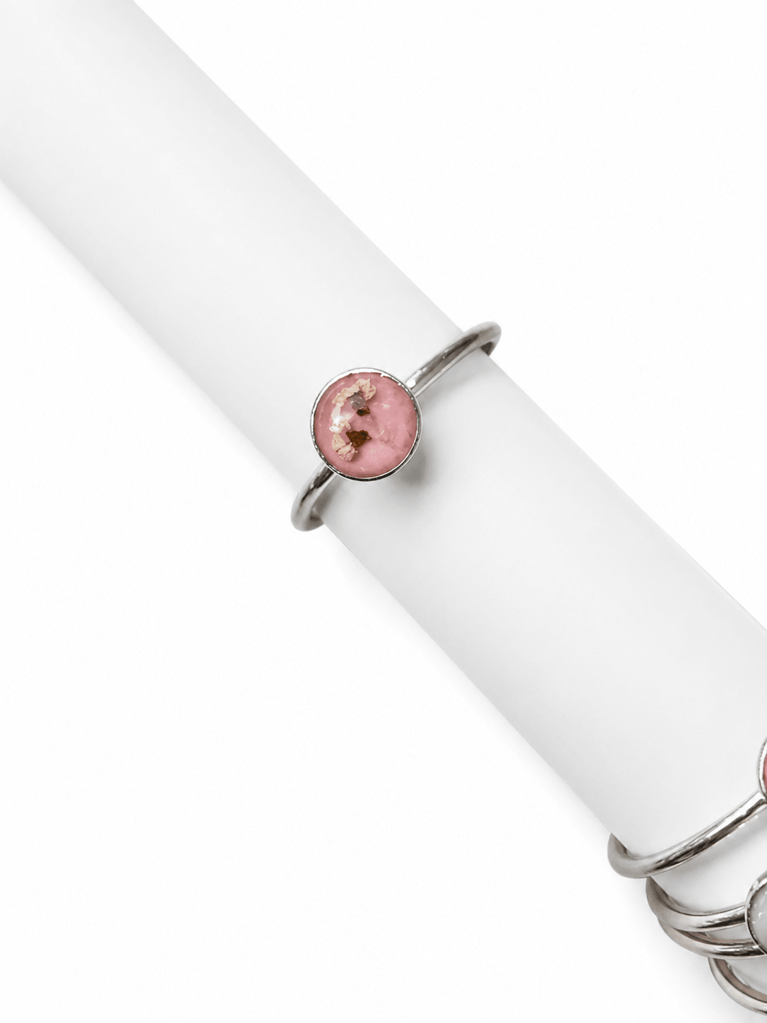 Anello Regolabile Artigianale con Fiore Vero Essiccato - ANIMO