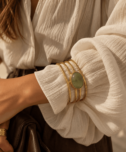 Bracciale FLUX Rigido con Prehnite - ANIMO