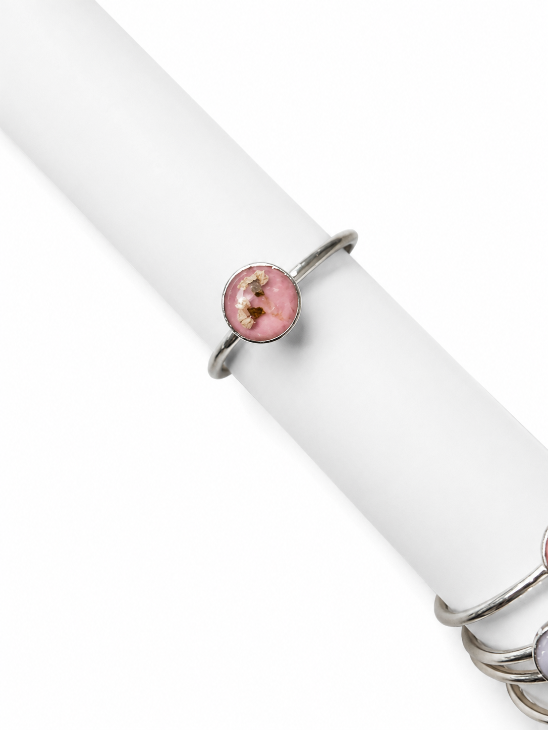 Anello Regolabile Artigianale con Fiore Vero Essiccato