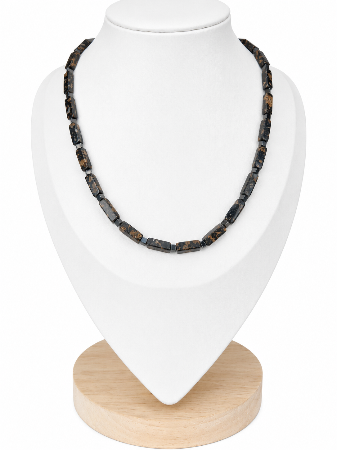 Collana artigianale in Agata Muschiata