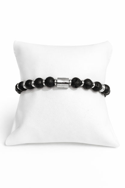 BRACCIALE PIETRA LAVICA - ANIMO