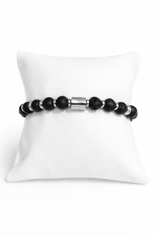 BRACCIALE PIETRA LAVICA - ANIMO