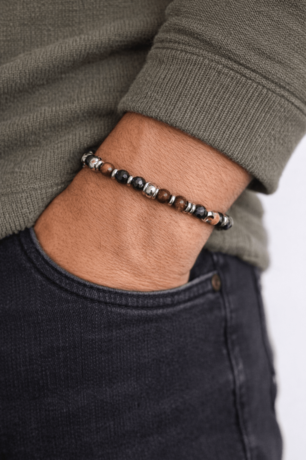 BRACCIALE OCCHIO DI TIGRE - ANIMO