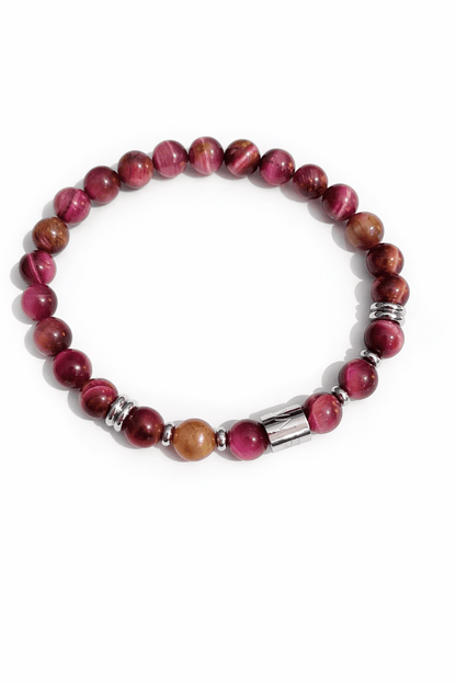 BRACCIALE TIGRE BORDEAUX - ANIMO