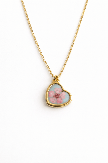 COLLANA CUORE FIORITO - ANIMO